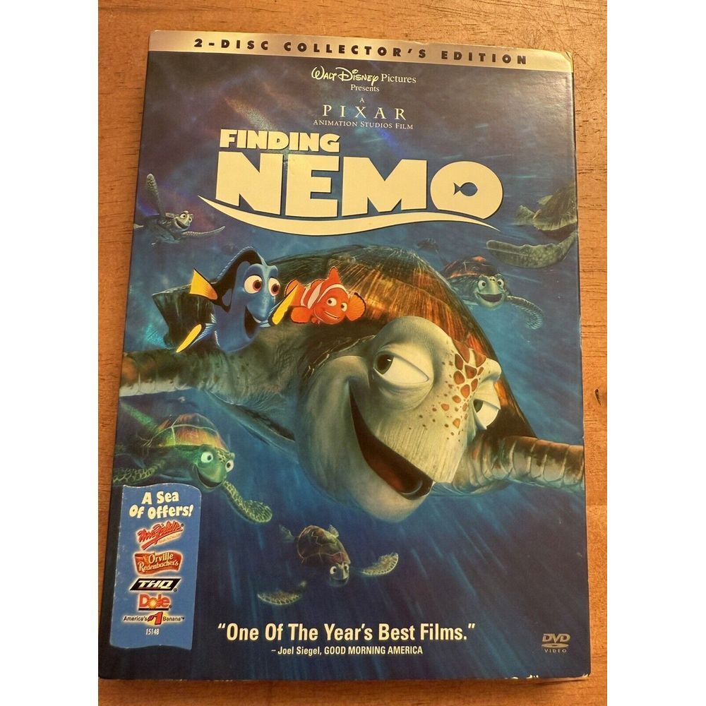 Pixar Finding Nemo 2 Disk Collector's Edition DVD With Original‎ Cover & Inserts
